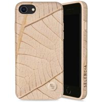 Selencia Aurora Fashion Backcover iPhone SE (2022 / 2020) / 8 / 7 - Duurzaam hoesje - 100% gerecycled - Earth Leaf Beige