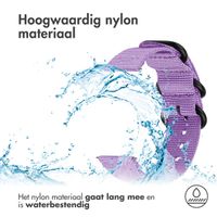 imoshion Rugged Nylon bandje  - Universeel 22 mm aansluiting - Paars