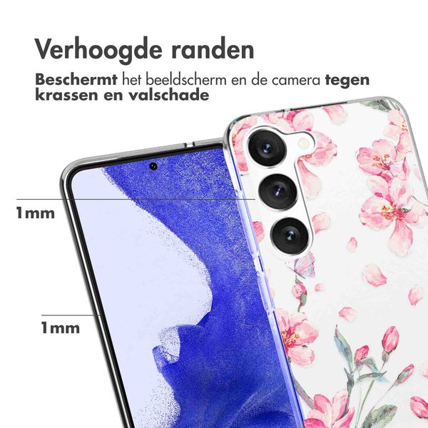 imoshion Design hoesje Samsung Galaxy S23 Plus - Blossom Watercolor
