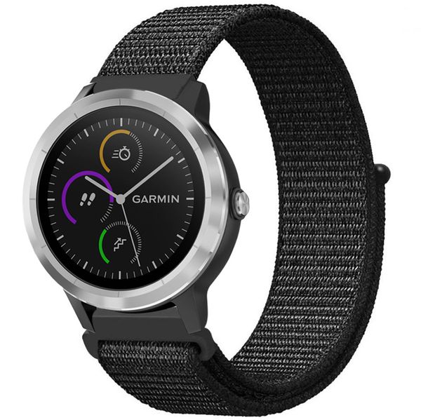 imoshion Nylon bandje Garmin Venu / Vivoactive 3 / Forerunner 245 - Zwart