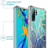 imoshion Design hoesje met koord Huawei P30 Pro - Bladeren - Goud