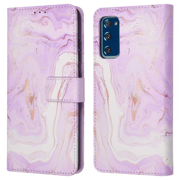 imoshion Design Bookcase Samsung Galaxy S20 FE - Purple Marble