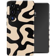 Selencia Vivid Backcover met MagSafe Samsung Galaxy S25 Ultra - Art Wave Black