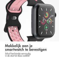 imoshion Sport⁺ bandje Apple Watch Series 1 t/m 9 / SE (38/40/41 mm) | Series 10 / 11 (42 mm) - Maat S/M - Black Pink