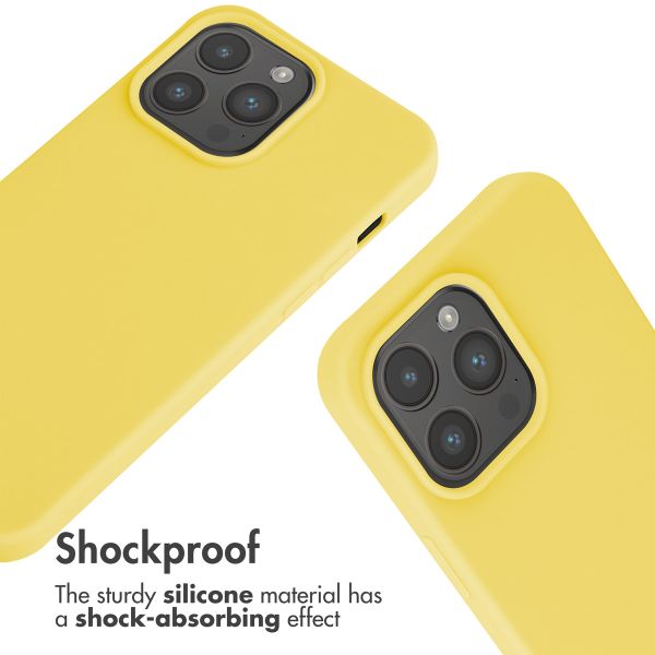imoshion Silicone Case with Strap Apple iPhone 15 Pro Max - Yellow