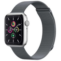 imoshion Milanees magnetisch bandje Apple Watch Series 1 - 11 / SE / Ultra (44/45/46/49 mm) - Maat S - Donkergrijs