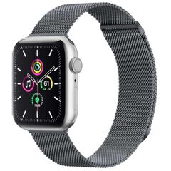 imoshion Milanees magnetisch bandje Apple Watch Series 1 t/m 10 / SE / Ultra (2) (44/45/46/49 mm) - Maat S - Grijs