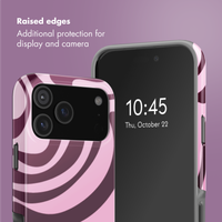 Selencia Vivid Back Cover with MagSafe Apple iPhone 17 Pro Max - Wavy Swirl Pink Plum