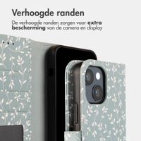 imoshion Design Bookcase Apple iPhone 14 - Smoke Green Flowers