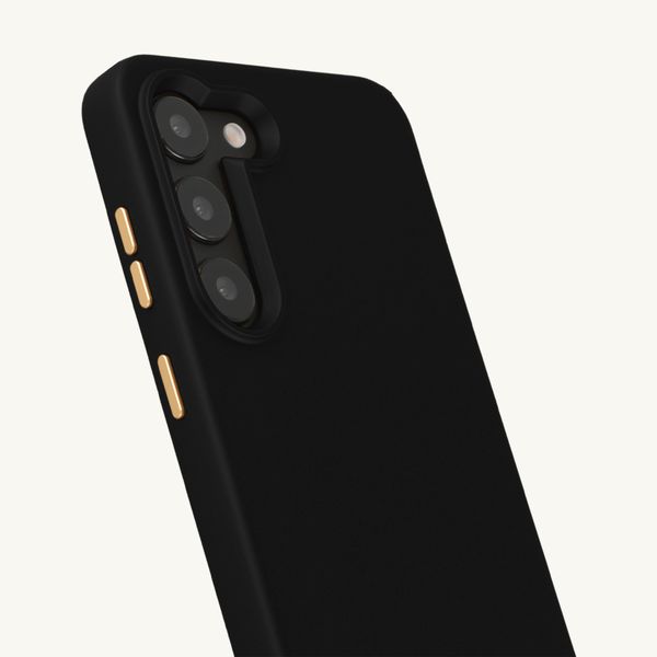 Selencia Rivièra MagSafe Backcover met afneembare haakjes Samsung Galaxy S23 - Velvet Black