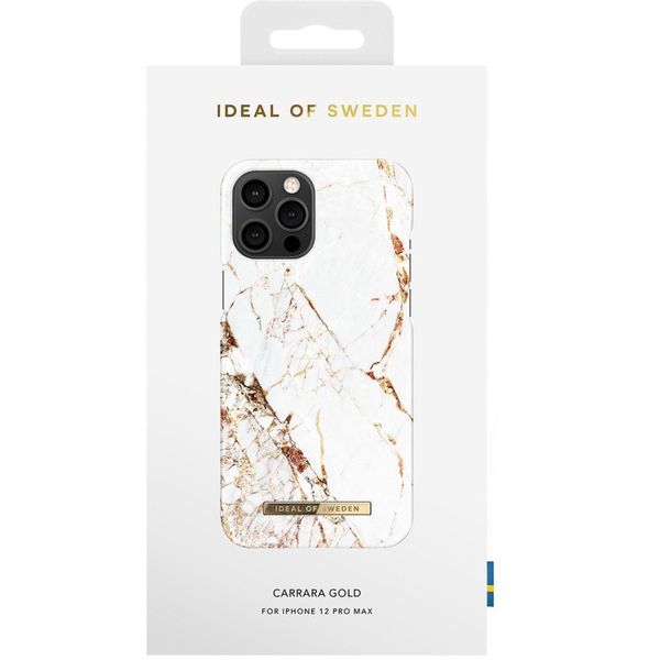 iDeal of Sweden Fashion Backcover Apple iPhone 12 Pro Max - Carrara Gold