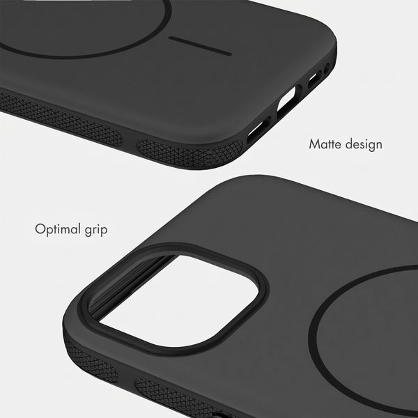 imoshion Colour Back Cover with Thin MagSafe Ring Apple iPhone 15 - Black