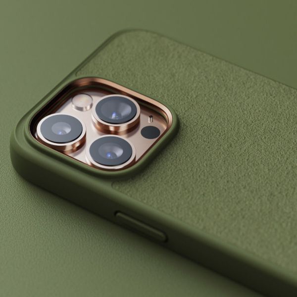 Njorð Collections Suède Comfort+ Case iPhone 14 Pro - Olive