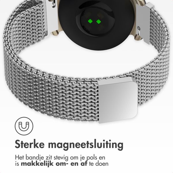 imoshion Milanees magnetisch bandje Garmin Lily 2 - Zilver