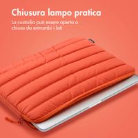 imoshion Puffer Laptop hoes 13-14 inch - Laptopsleeve - Apricot Crush Orange