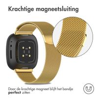 imoshion Milanees magnetisch bandje Fitbit Versa 3 - Maat S - Goud