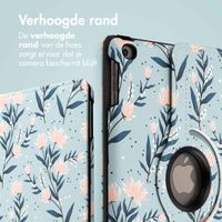 imoshion 360° Draaibare Design Bookcase Apple iPad 6 (2018) 9.7 inch / iPad 5 (2017) 9.7 inch - Flowers