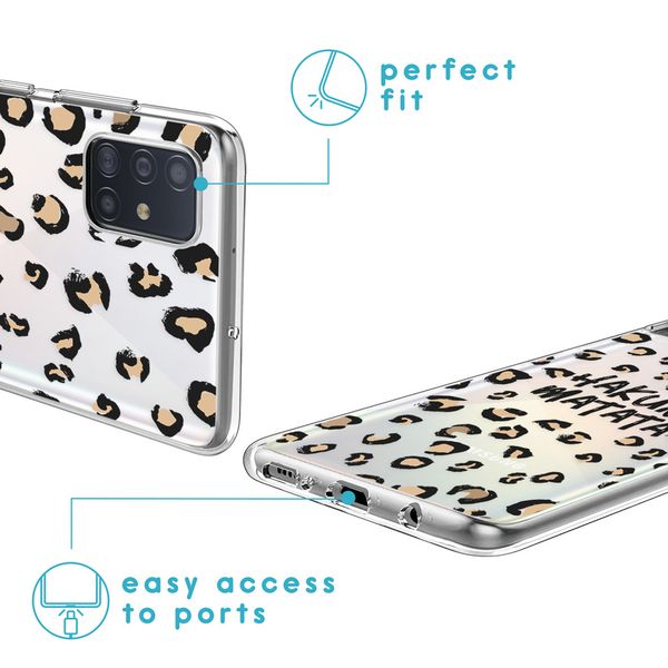 imoshion Design hoesje Samsung Galaxy A51 - Luipaard - Bruin / Zwart