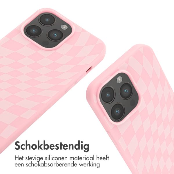 imoshion Siliconen design hoesje met koord Apple iPhone 14 Pro Max - Retro Pink