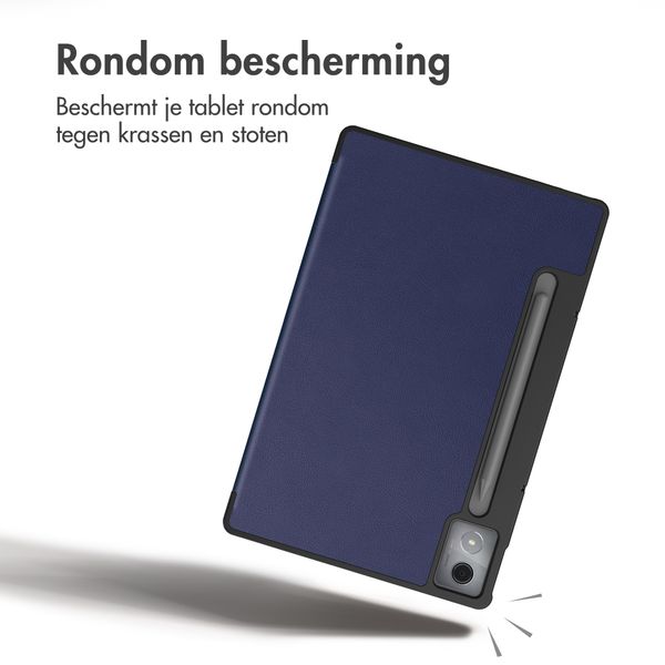 imoshion Trifold Bookcase Lenovo Idea Tab Pro - Donkerblauw