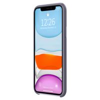 Valenta Luxe Leather Backcover iPhone 11 - Paars