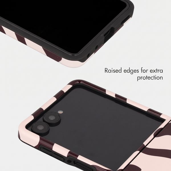 Selencia Vivid Back Cover with MagSafe Samsung Galaxy Z Flip 8 - Art Wave Black