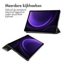 imoshion Design Trifold Bookcase Samsung Galaxy Tab S10 Lite / S9 11.0 inch / Tab S10 FE / S9 FE 10.9 inch - Black Marble