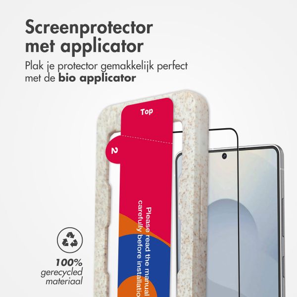 Accezz Gehard Glas Full Cover Screenprotector met applicator Samsung Galaxy S25 Edge