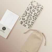Selencia Sabi Back Cover Panther Print with MagSafe Apple iPhone 17e / 16e - Soft Ivory