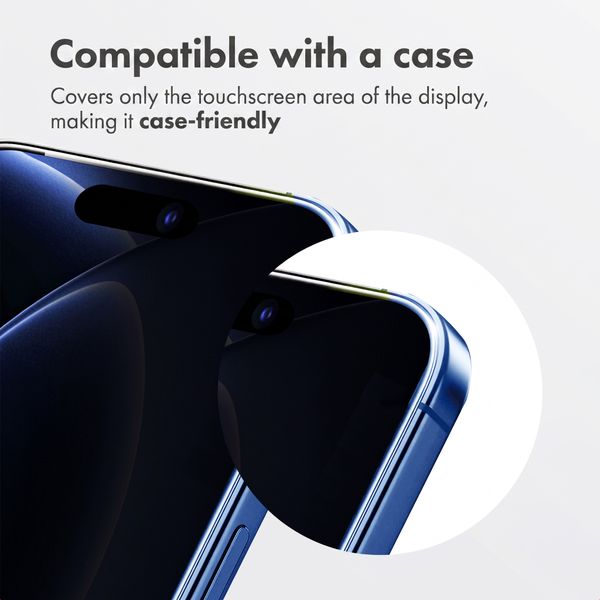 Accezz Privacy Tempered Glass Screen Protector + Applicator Apple iPhone 18 Pro / 17 Pro