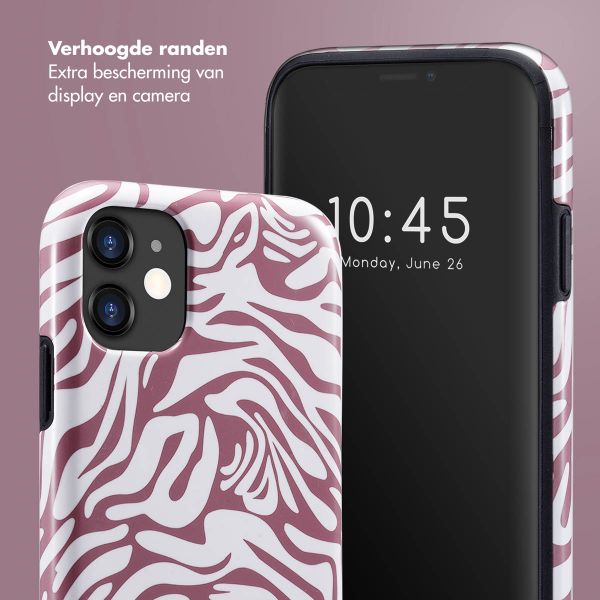 Selencia Vivid Tough Backcover iPhone 11 - Trippy Swirl Dark Rose