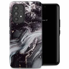 Selencia Vivid Backcover Samsung Galaxy A53 - Chic Marble Black