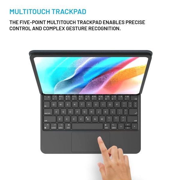 Fixed Typee QWERTY keyboard case iPad Pro 11 (2018-2022) / Air 4 (2020) / Air 5 (2022) / Air 11 inch (2025) M3 / (2024) M3 - Zwart