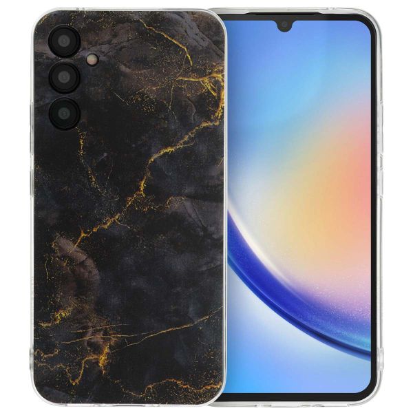 imoshion Design hoesje Samsung Galaxy A34 (5G) - Black Marble