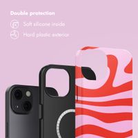 Selencia Vivid Back Cover with MagSafe Apple iPhone 13 - Dream Swirl Pink