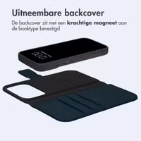 imoshion Uitneembare 2-in-1 Luxe Bookcase Apple iPhone 18 Pro / 17 Pro - Blauw