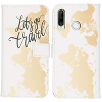 imoshion Design Softcase Bookcase Huawei P30 Lite - Let's Go Travel