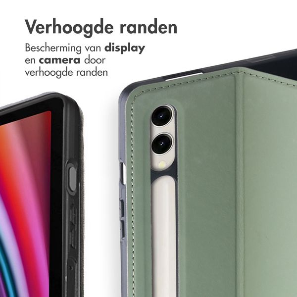 Accezz Classic Tablet Case Samsung Galaxy Tab S10 Plus / Tab S9 FE Plus / Tab S9 Plus - Groen