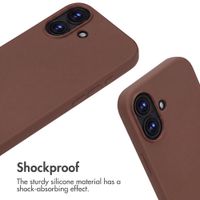 imoshion Silicone Case with Strap Apple iPhone 17 - Brown
