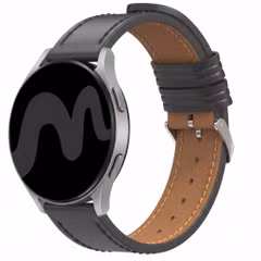 imoshion Modern leren bandje  - Universeel 22 mm aansluiting - Zwart
