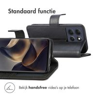 imoshion Luxe Bookcase Motorola Moto G86 - Zwart