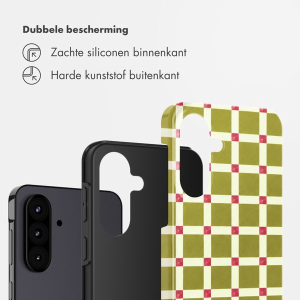 Selencia Vivid Backcover Samsung Galaxy A57 (5G) - Check This Olive