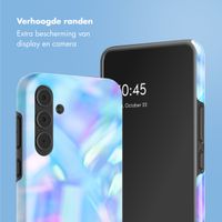 Selencia Vivid Tough Backcover Samsung Galaxy A55 - Holographic Blue Dream