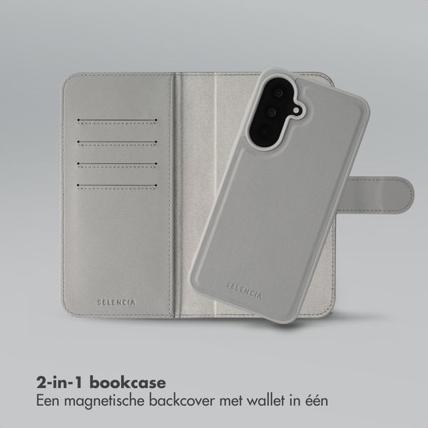 Selencia Olyn Uitneembare Bookcase met MagSafe Samsung Galaxy A37 (5G) - Grijs