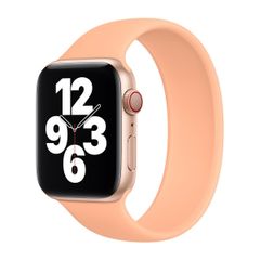 Apple Siliconen solobandje Apple Watch | 44/45/46/49 mm - Maat 9 - Cantaloupe