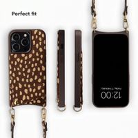 Selencia Nova Real Leather Back Cover with Card Holder Apple iPhone 13 Pro - Fawn Chic