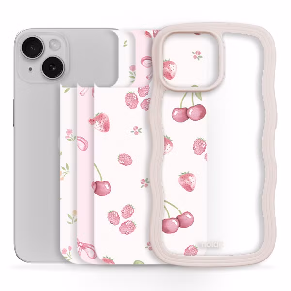 Holdit Print Pack Apple iPhone 13 / 14 / 15 - Pink Breeze