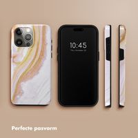 Selencia Vivid Tough Backcover iPhone 15 Pro Max - Chic Marble Gold