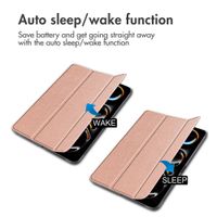 imoshion Trifold Book Case Apple iPad Pro 13 (2025) M5 / (2024) M4 - Rose Gold