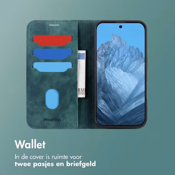 imoshion Slim Bookcase Google Pixel 10 / 10 Pro - Groen